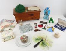 Silk Scarves, Lane Box, & Other Collectibles