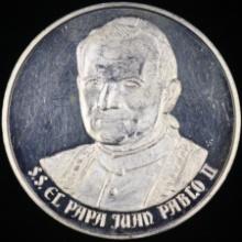 Proof Mexico 1oz .999 fine silver "S.S. EL PAPA JUAN PABLO II" medal