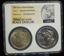 100 Years of The Peace Dollar 1923 & 2023 GEM Box