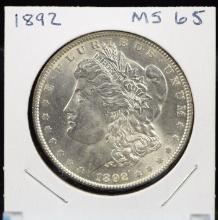 1892 Morgan Dollar MS65