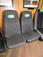 Pair of Matching Bucket Seats / Vinyl / Good Condition / Vehicle Unknown
