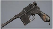 Mauser Broomhandle Semi-Automatic Pistol with Holster Stock