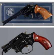 Two Smith & Wesson Double Action Revolvers