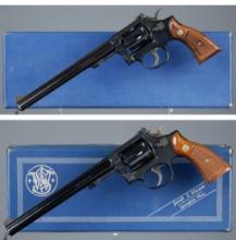 Two Smith & Wesson Model 17-4 Double Action Revolvers