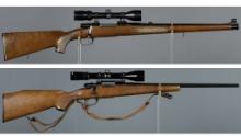 Two Zastava/Interarms Mark X Bolt Action Rifles with Scopes