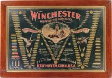 Winchester Lithograph "Double W" 1902 Pattern "Cartridge Board"