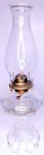 Clear Glass Hurricane Oil Lamp, No Shipping
