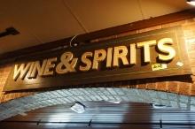 Wine & Spirits Sign