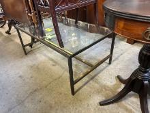 Glass & Iron Table