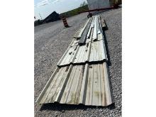 Assorted Steel Sheeting Up to 32' Plus Trim