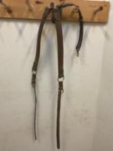 Leather horse pulling collar.