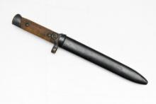 Italian M1938 Coil-Spring Folding Bayonet (7" Blade) W/ Scabbard