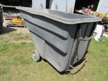 728. 4 FT. X 8 FT. POLY TIPPING REFUSE CART