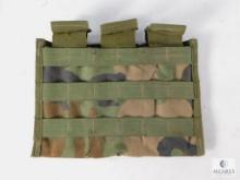 Camo Vest with Mounted Magazine Holder for 3 AR Magazines
