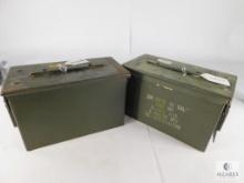 Two Metal Ammo Cans