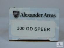 20 Rounds Alexander Arms .50 Beowulf Brass-Cased Boxer-Primed