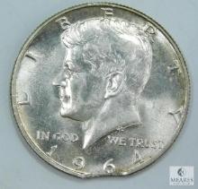 1964 BU Kennedy Half With Clip Error At 6:00 Scarcer On These