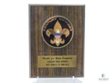 Chicago Area Council Boy Scouts of America Century Member Wooden Plaque