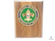 Patron Member Boy Scouts of America Wooden Plaque
