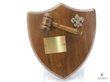 Boy Scouts of America Scout Gavel Plaque