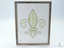 Framed Photo of Boy Scout Logo Made Up of Letters