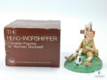 The Hero-Worshipper Porcelain Figurine by Norman Rockwell in Box