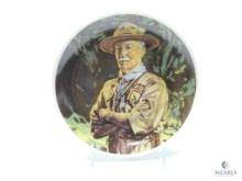 1983 WJ Plate - Robert S.S. Baden-Powell Portrait on Front - 1983 World Jamboree Design on Back