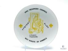 1993 Boy Scouts of America Tecumseh Council - Century Plus - A Scout is Trustworthy - Plate