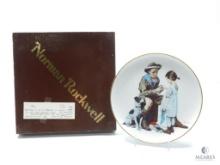 The Young Doctor - Ceramic Plate - Norman Rockwell - Mint in Original Box