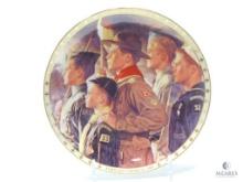Boy Scouts of America Series - Forward America 1951 - Norman Rockwell - Ceramic Plate