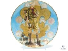 1983 Boy Scouts of America Calendar - "Tomorrow's Leader" - Norman Rockwell - Ceramic Plate