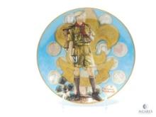 1983 Boy Scouts of America Calendar - "Tomorrow's Leader" - Norman Rockwell - Ceramic Plate