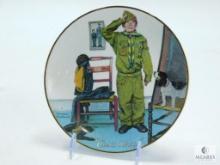 1981 Boy Scouts of America Calendar First Edition - "Can't Wait" - Norman Rockwell - Ceramic Plate