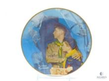 1950 Boy Scouts of America Calendar - "Our Heritage" - Norman Rockwell - Ceramic Plate