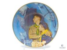 1950 Boy Scouts of America Calendar - "Our Heritage" - Norman Rockwell - Ceramic Plate