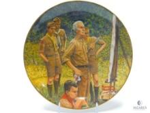 1969 Boy Scouts of America Calendar - "Beyond the Easel" - Norman Rockwell - Ceramic Plate