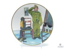 1981 Boy Scouts of America Calendar First Edition - "Can't Wait" - Norman Rockwell - Ceramic Plate