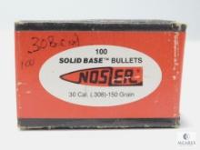 Nosler 100 Count .30 Caliber 150 Grain Soft Point Bullets