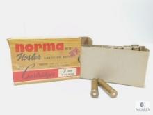 Partial Box of 14 Norma 7mm Magnum Empty Brass in Vintage Norma Box