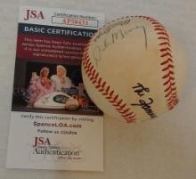 1/1 Dale Murray & San Diego Chicken Mascot Autographed Dual Signed Vintage Rawlings Baseball JSA COA
