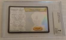 Vintage 2001 Harry Potter Rookie Card RC Wizard 8/16 Hologram HPP BGS Graded 7 NRMT Hogwarts Slabbed