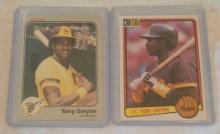 Vintage 1983 Fleer & Donruss MLB Baseball Rookie Card Lot Pair Tony Gwynn Padres HOF Nice