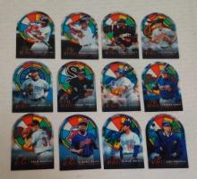 1996 Studio Baseball Stars Stained Glass Insert Card Set Acetate Griffey Ripken Chipper Bonds HOFers