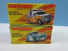 2 Collectors Lesney Edition Matchbox Authentic Die Cast Metal Body & Chassis in Original Boxes