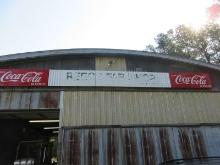 Collectors "Drink Coca-Cola In Bottles Reece Fab. Shop Since 1976" Shop Sign