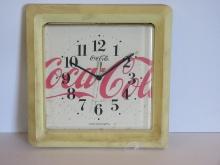 Advertising Coca-Cola Logo Trademark '1990 Battery Power Wall Clock