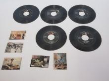 5RCA Victor Single Vinyl 45RPM Records Elvis Presley Plus 5 Elvis Collector Trading Collection