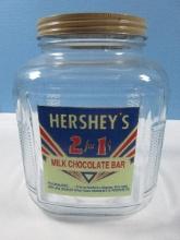 Hard to Find Pressed Glass Hershey's 2 for 1 Cent Milk Chocolate Bar Counter Top General