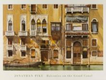 Jonathan Pike "Balconies on the Grand Canal" Print