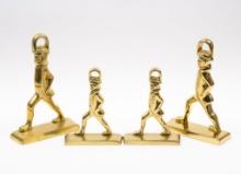 4 Williamsburg Brass Door Stops